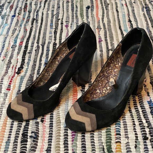 Missoni For Target Suede Chevron Pumps in Black - Picture 3 of 10
